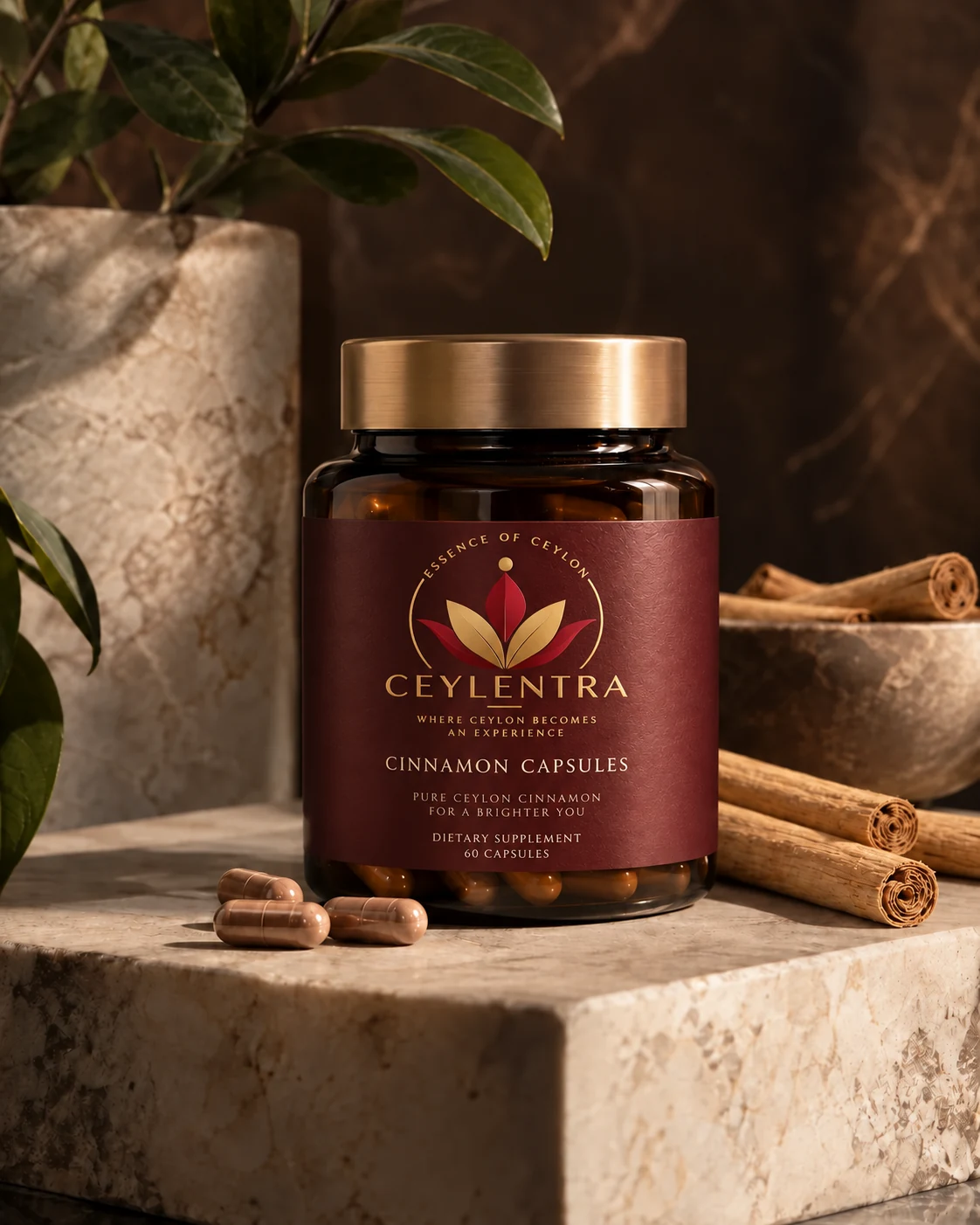 Cinnamon Capsules by Ceylentra